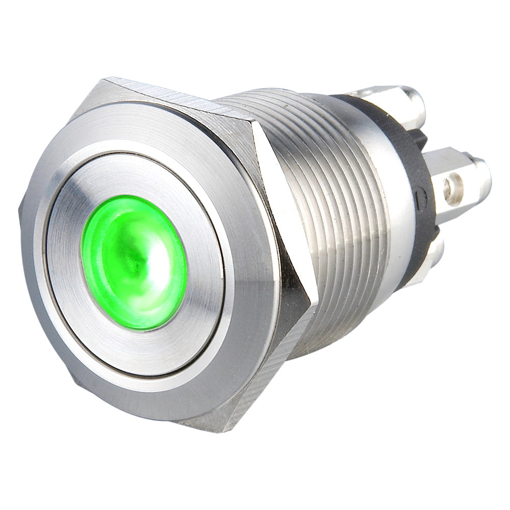 19mm Micro-trip Illuminated Anti Vandal Switch - 1NO Momentary