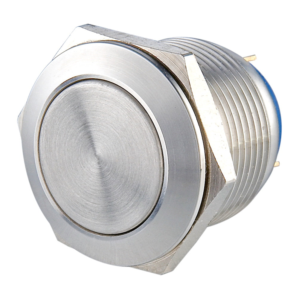 V19(19mm) Stainless Steel Anti Vandal Switch - 1NO Momentary