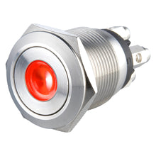 Charger l&#39;image dans la galerie, 19mm Micro-trip Illuminated Anti Vandal Switch - 1NO Momentary - Screw Terminal