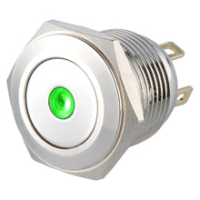 Load image into Gallery viewer, LS16(16mm) Pin Terminal 2A48VDC 1NO Dot Illuminated Anti Vandal Push Button Switch