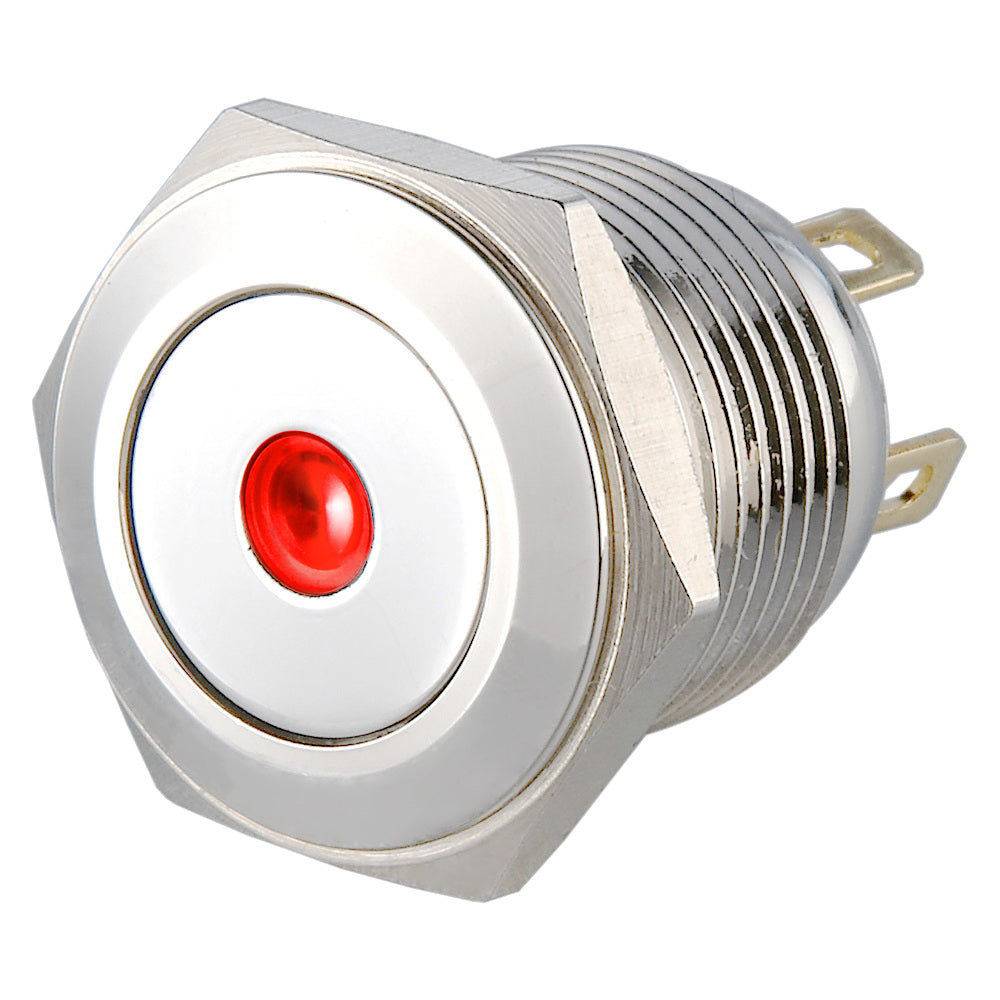 LS16(16mm) Pin Terminal 2A48VDC 1NO Dot Illuminated Anti Vandal Push Button Switch