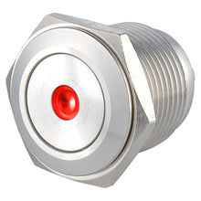Load image into Gallery viewer, LS16(16mm) Pin Terminal 2A48VDC 1NO Dot Illuminated Anti Vandal Push Button Switch