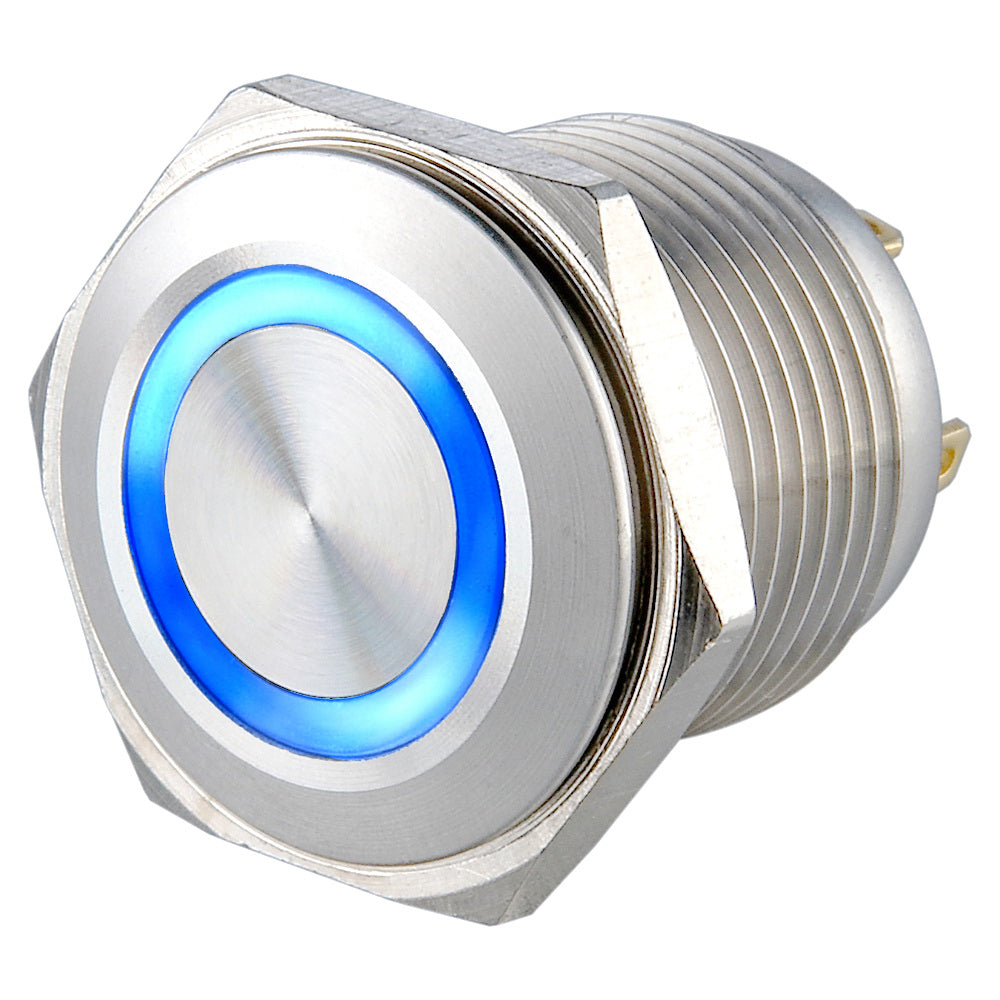 Ls16(16MM) 2A48VDC 1NO Ring Illuminated Anti Vandal Switch - Pin