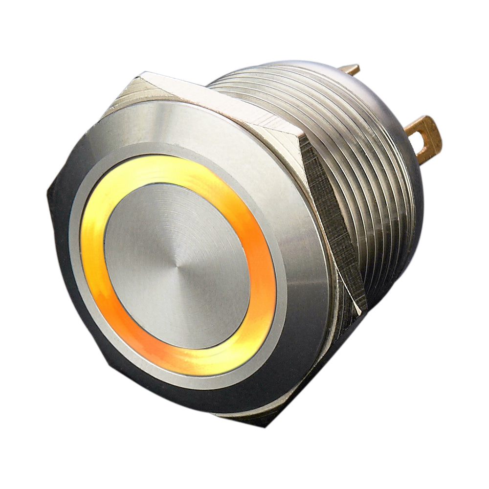 Ls19(19mm) Economy Type Stainless Steel Anti Vandal Switches - Pin Terminal(2.8x0.5mm)