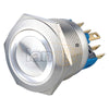 L22 (22mm)  5A 250VAC Ring Illuminated Latching or Momentary 1NO1NC Anti vandal switch