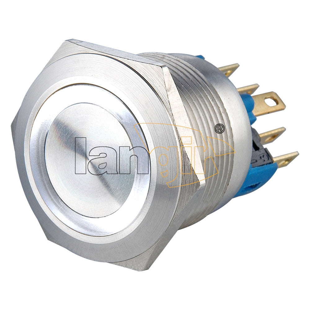Interruptor antivandalismo iluminado por anel de 22 mm 1NO1NC